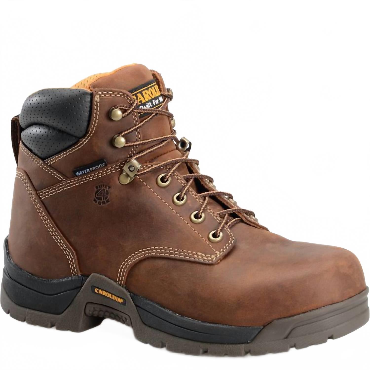 New Carolina Men's Bruno Lo 6" Composite Toe Waterproof Work Boot - Wide In Brow